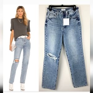 Pistola Cassie Super High Rise Straight Jeans Button Fly NWT 30